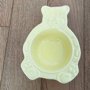 Ceramic bear breakfast bowl